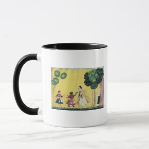 Rama und Lakshmana begleitet von Visvamitra Tasse