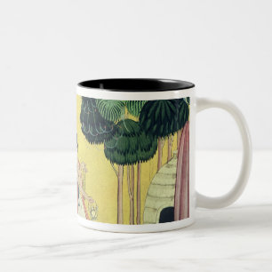 Rama und Lakshmana begleitet von Visvamitra Zweifarbige Tasse