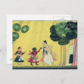 Rama und Lakshmana in Begleitung von Visvamitra Postkarte (Vorne/Hinten)