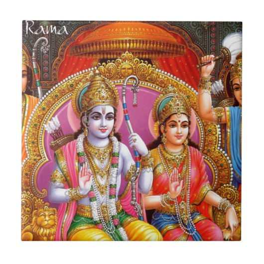 RAMA UND SITA FLIESE (Vorderseite)