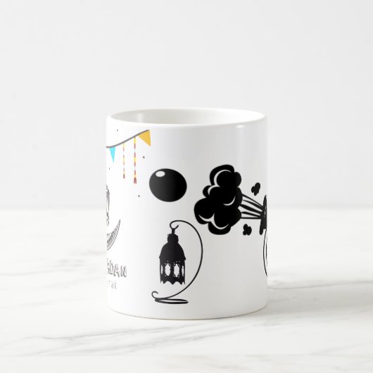 Ramadam Mubarak Entwurfs-Tasse Kaffeetasse (Mittel)