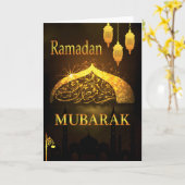 Ramadan Al Adha und Fiter Karte (Gelbe Blume)