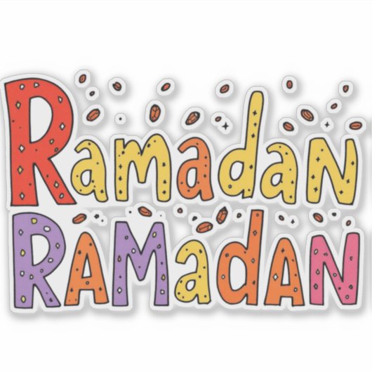 Ramadan Aufkleber (Vorderseite)