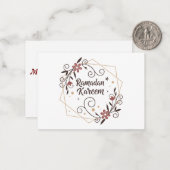 Ramadan Blessings Entdeckungsreise zur Alp Piazza Mitteilungskarte (Vorderseite/Rückseite Beispiel)