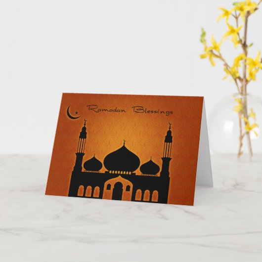 Ramadan Blessings Karte (Gelbe Blume)