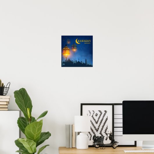 Ramadan Blue Colorful Lanterns Poster (Heimbüro)