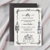 Ramadan Bow doodle  ramadan iftar invitations Einladung