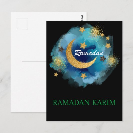 ramadan CARD POSTALE Postkarte (Vorne/Hinten)