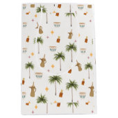Ramadan Coffee & Dates Seamless Pattern Mittlere Geschenktüte (Vorderseite)