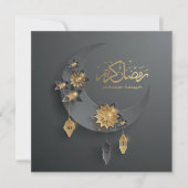 Ramadan Crescent Moon and Lanterns Einladung (Vorderseite)