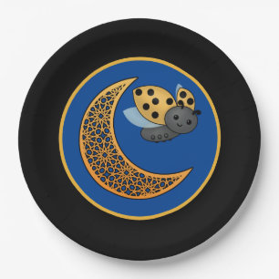 Ramadan Crescent Moon Ladybug Pappteller