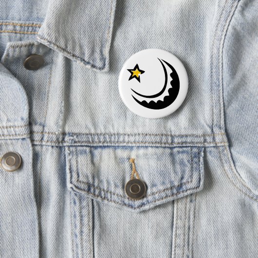 Ramadan Crescent Moon und Star Swoosh Button (Beispiel)