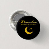 Ramadan der Werte Button (Vorne & Hinten)