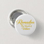 Ramadan der Werte Button (Vorne & Hinten)