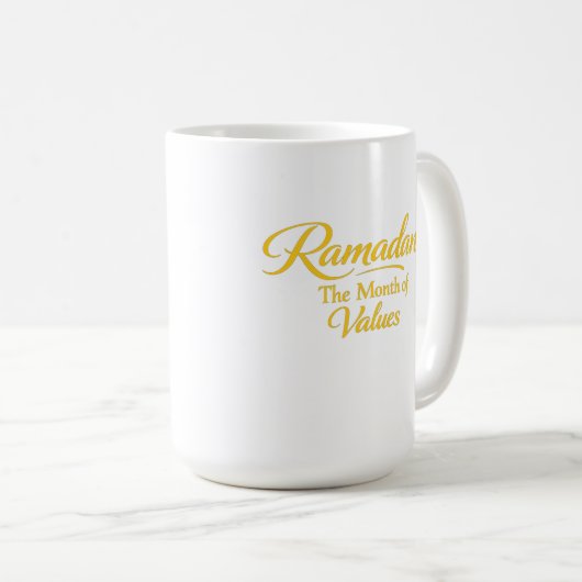 Ramadan der Werte Kaffeetasse (VorderseiteRechts)
