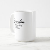 Ramadan der Werte Kaffeetasse (Vorderseite Links)