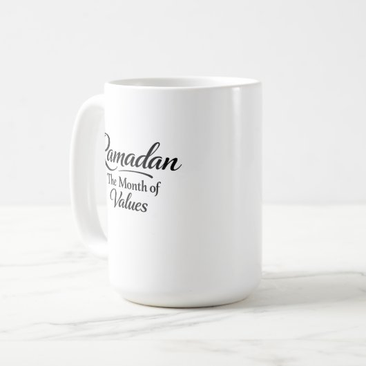 Ramadan der Werte Kaffeetasse (Vorderseite Links)