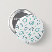 Ramadan Doodles Button (Vorne & Hinten)