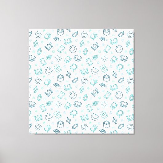 Ramadan Doodles Canvas Print Leinwanddruck (Vorderseite)