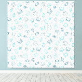 Ramadan Doodles Canvas Print Leinwanddruck (Insitu (Holzboden))