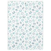 Ramadan Doodles Clipboard Klemmbrett (Rückseite)