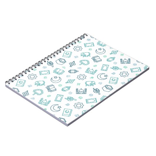 Ramadan Doodles Foto Notebook Notizblock (Linke Seite)