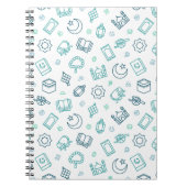 Ramadan Doodles Foto Notebook Notizblock (Vorderseite)