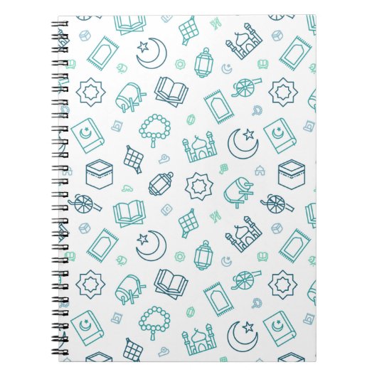 Ramadan Doodles Foto Notebook Notizblock (Vorderseite)