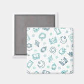 Ramadan Doodles Magnet (Vorderseite/Rückseite)