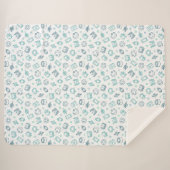 Ramadan Doodles Sherpa Blanket Sherpadecke (Vorderseite (Horizontal))