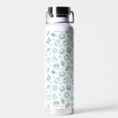 Ramadan Doodles Wasserflasche Trinkflasche (Rückseite)