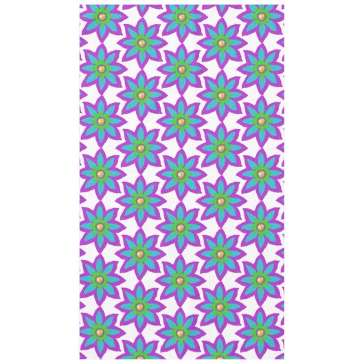 Ramadan Eid funkelnd Blume Tischdecke (Vorderseite)