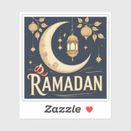 Ramadan fängt Licht, Rhythmus und Reflexion ein Aufkleber