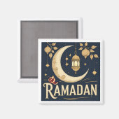 Ramadan fängt Licht, Rhythmus und Reflexion ein Magnet (Vorderseite/Rückseite)