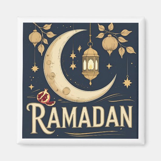 Ramadan fängt Licht, Rhythmus und Reflexion ein Magnet (Vorne)