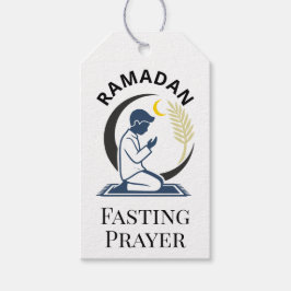 Ramadan-Fasten-Gebets-Mann-Islamische Vektorgrafik Geschenkanhänger