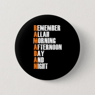 Ramadan Fasting Islam Muslime Allah Hajj Mecca Ges Button