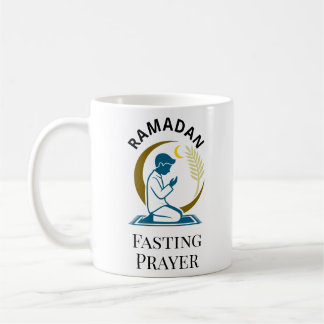 Ramadan Fasting Prayer Man Islamic Vector Graphic Kaffeetasse