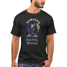 Ramadan Fasting Prayer Man Islamic Vector Graphic