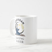 Ramadan Fasting Prayer Woman Hijab Islamic Graphic Kaffeetasse (Vorderseite Links)