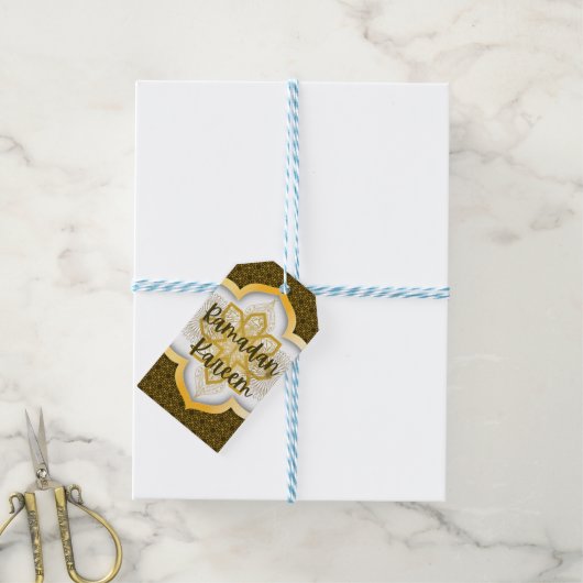 Ramadan Gift Tag Geschenkanhänger (Mit Garn)
