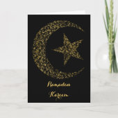 Ramadan Glows Crescent Moon Karte (Vorderseite)