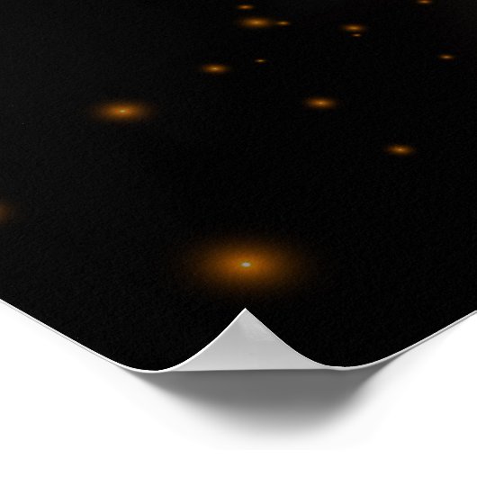 Ramadan Golden Moon Colorful Fanoos Poster (Ecke)