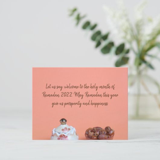 Ramadan Greeting Card Postkarte (Stehend Vorderseite)