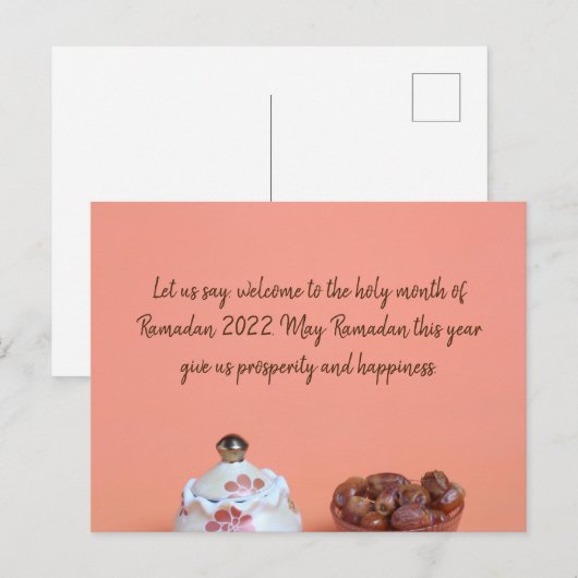 Ramadan Greeting Card Postkarte (Vorne/Hinten)