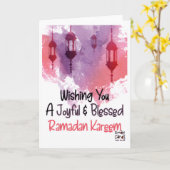 Ramadan-Grüße Karte (Gelbe Blume)