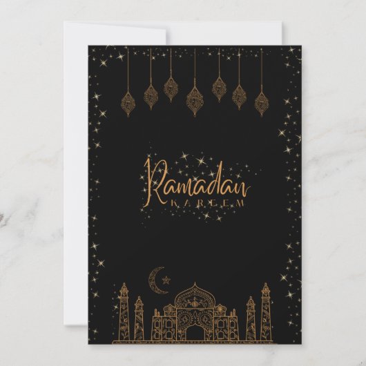 Ramadan Grußkarte Dankeskarte (Vorderseite)