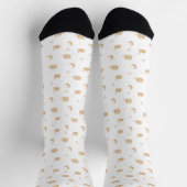 Ramadan Happy Eid White Beige Socken (Oben)