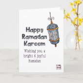 Ramadan - Heiliger Monat Segen Karte (Gelbe Blume)