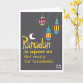 Ramadan - Heiliger Monat Segen - Taraweeh Karte (Gelbe Blume)